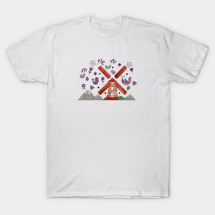 Scandinavian Folklore Windmill T-Shirt